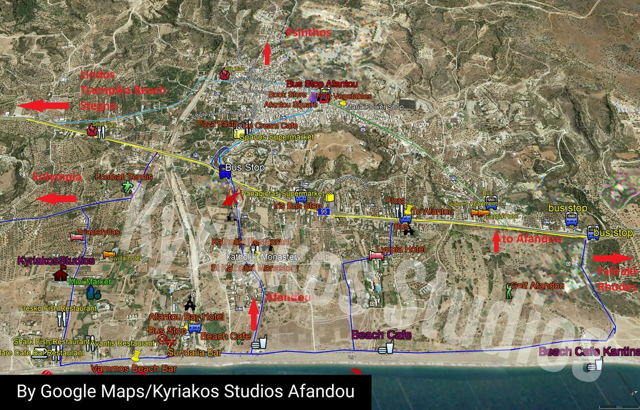 Kyriakos Studios Afántou Exterior foto